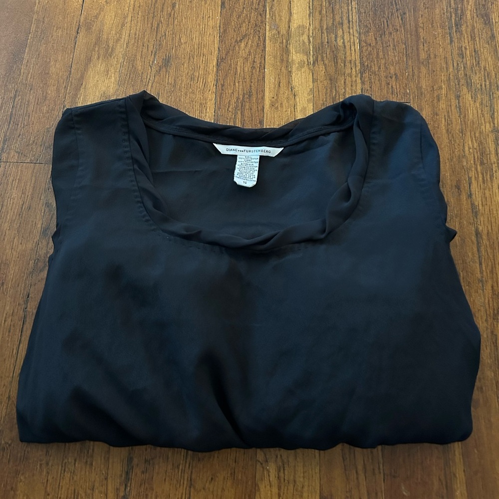 Vintage Diane Von Furstenberg Black Dress